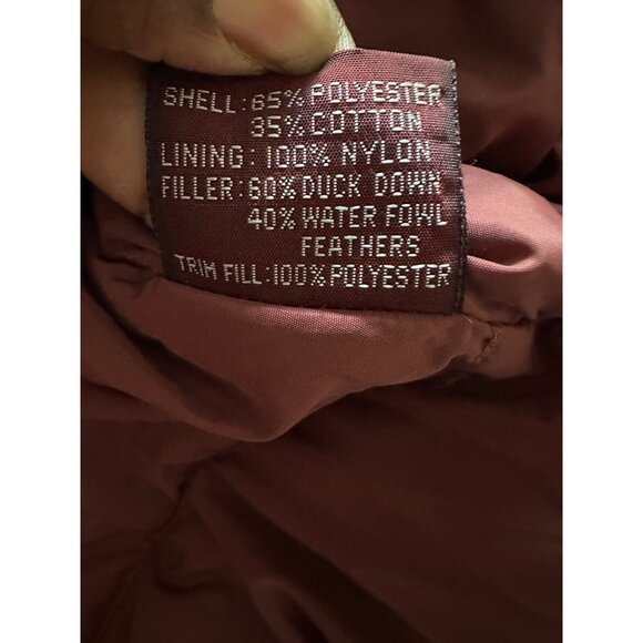 Vintage Jordache Puffer Down Jacket Duck & Fowl Feathers Embroidered Birds  XS - Picture 10 of 13